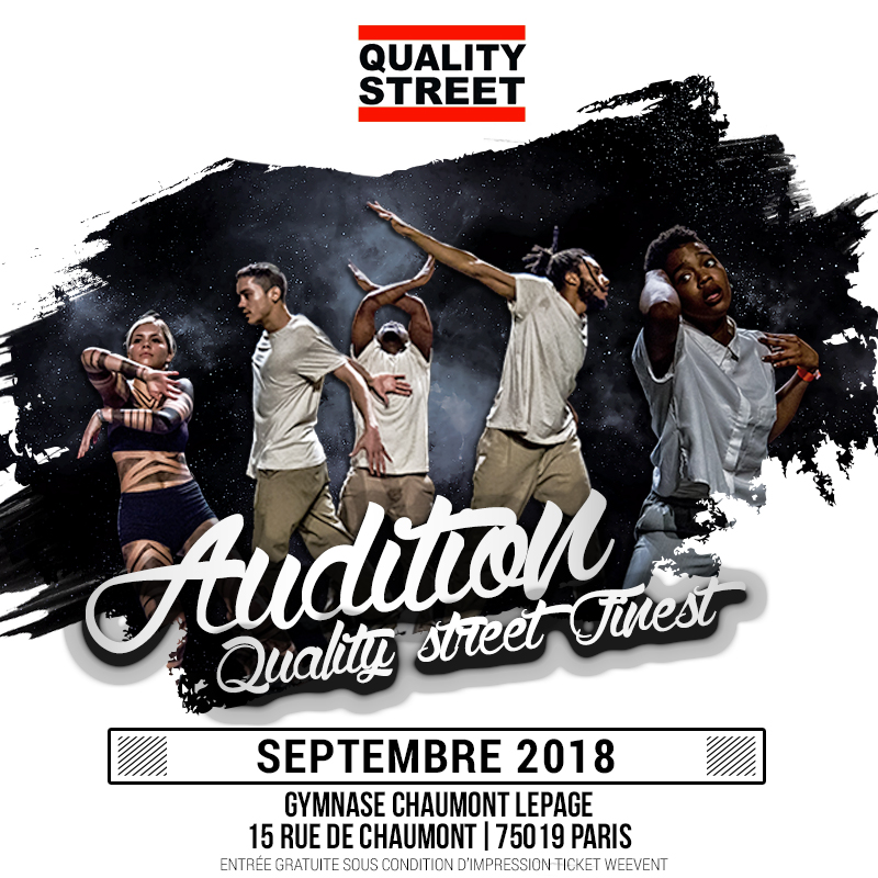 AUDITIONS QUALITY STREET FINEST 2018
